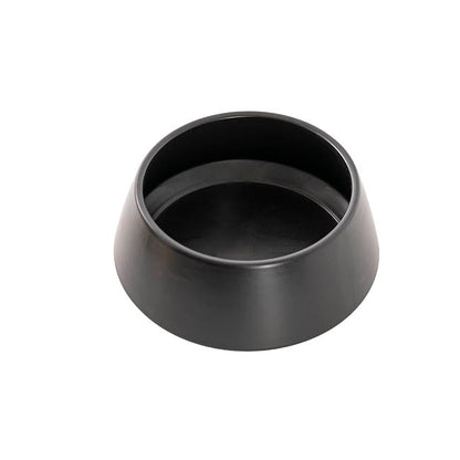 Ceramic Modern Arrowed Pot Matte Black (22.3Dx10cmH)