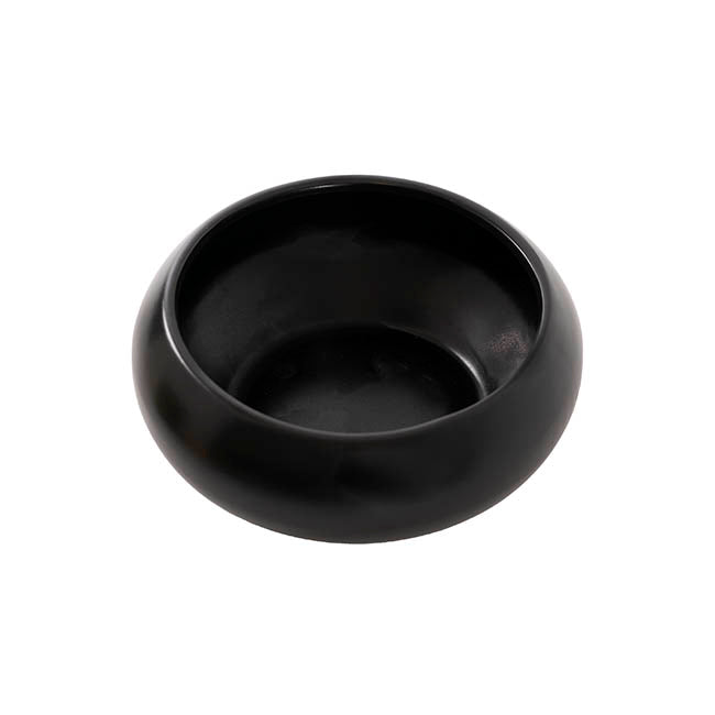Ceramic Modern Bowl Medium Matte Black (21.8Dx8.5cmH)
