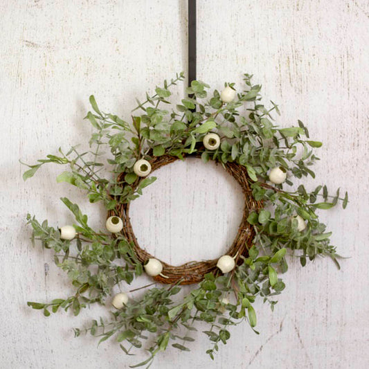 Metal Wreath Door Hanger (34cm or 12") Black