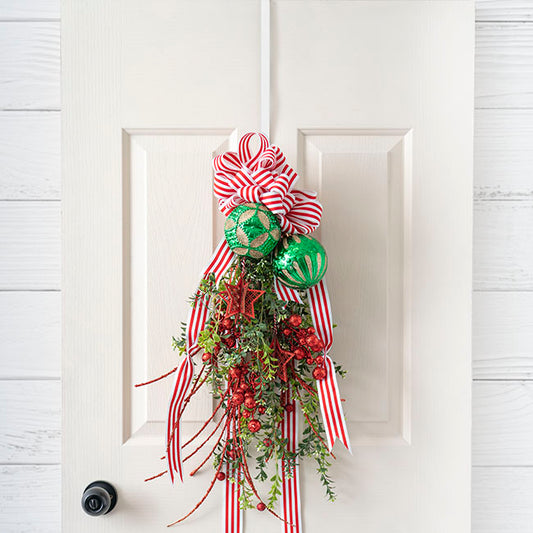 Metal Wreath Door Hanger (34cm or 12") White