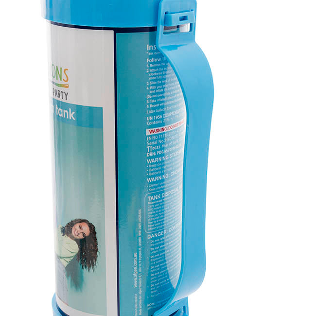 Helium Tank Latex Balloon Kit w Gel & Balloons (2.2L)