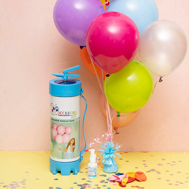 Helium Tank Latex Balloon Kit w Gel (3.3L)