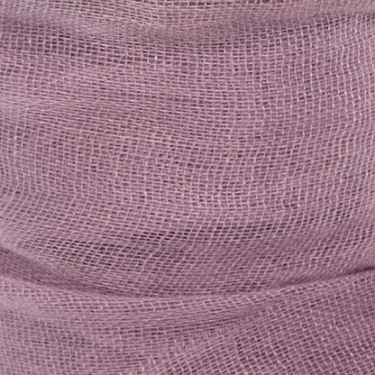 Ribbon with Wooden Spool Faux Silk Frayed Lavender (80mmx5m)