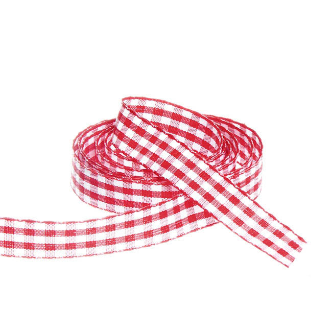Ribbon Gingham Red (15mmx20m)