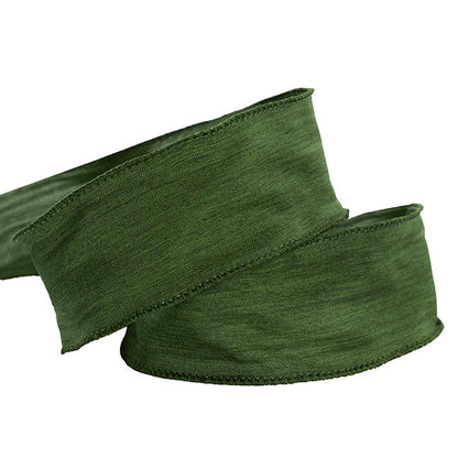 Ribbon Rustic Linen Wire Edge Brunswick Green (60mmx20m)