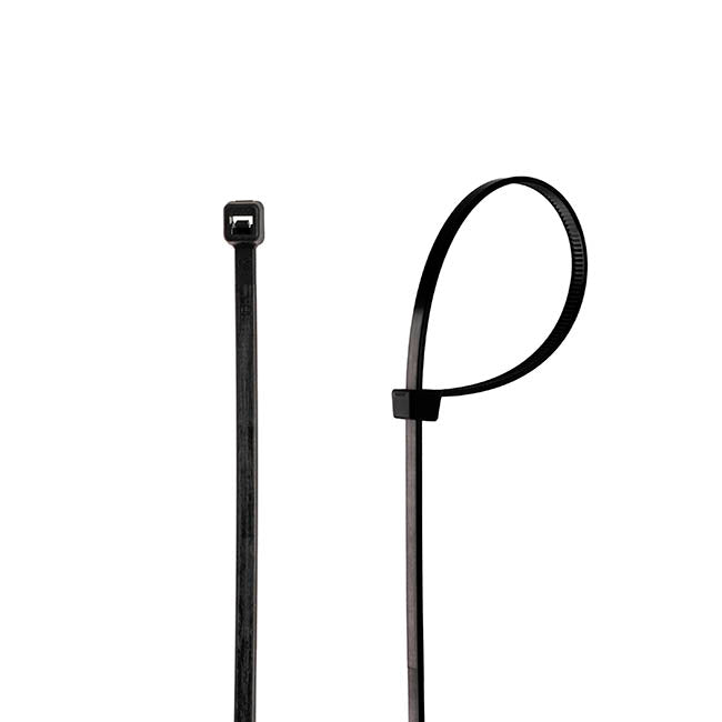 Heavy Duty Cable Ties 3.6mm x 20cm Black (Pack 100)