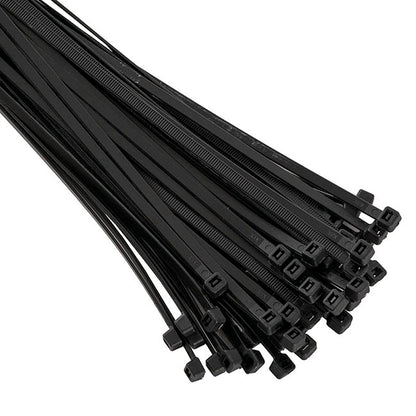 Heavy Duty Cable Ties 4.8mm x 25cm Black (Pack 100)