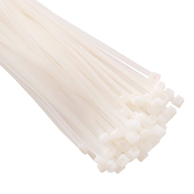 Heavy Duty Cable Ties 4.8mm x 30cm White (Pack 100)