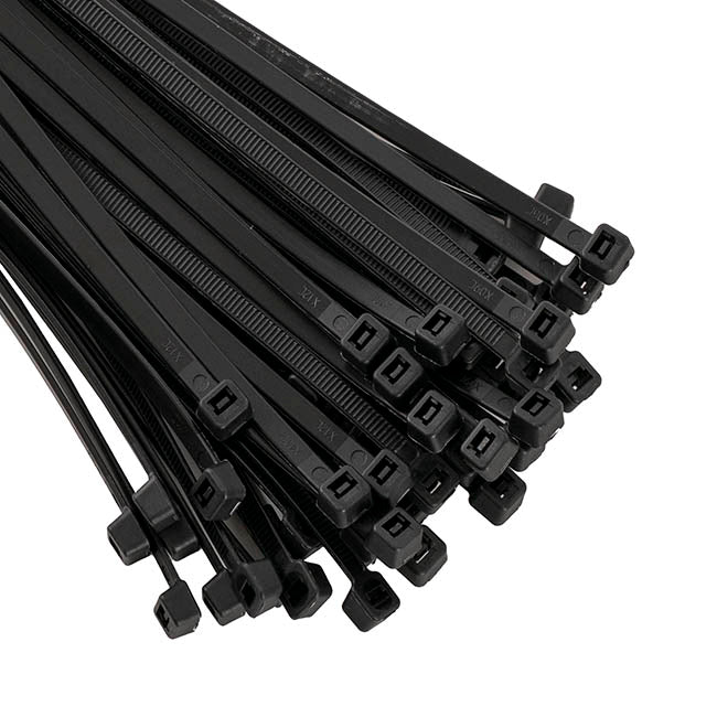 Heavy Duty Cable Ties 7.6mm x 40cm Black (Pack 100)