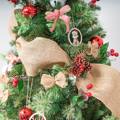 Natural Jute Ribbon Wide Sewn Edge Natural (150mmx10m)