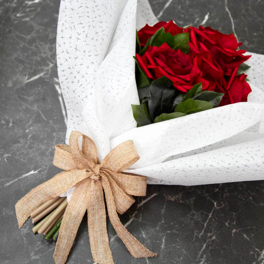 Faux Jute Ribbon Sewn Edge Natural (50mmx10m)