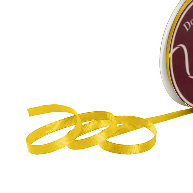 Ribbon Satin Deluxe Double Faced Traditional Gold (6mmx91m)