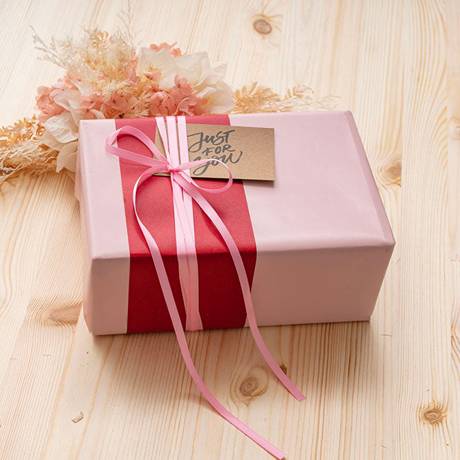 Ribbon Satin Deluxe Double Faced Mid Pink (6mmx25m)