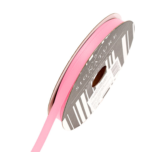 Ribbon Satin Deluxe Double Faced Mid Pink (6mmx25m)