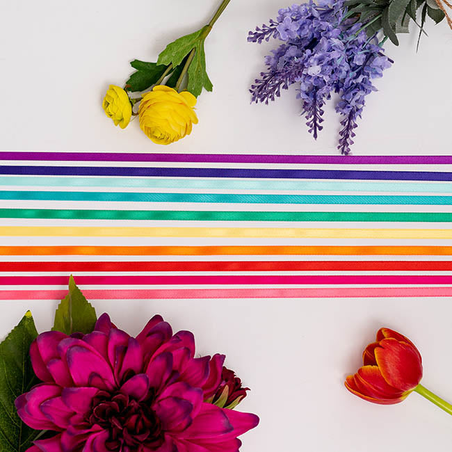 Ribbon Satin Deluxe Double Faced Orange (6mmx25m)