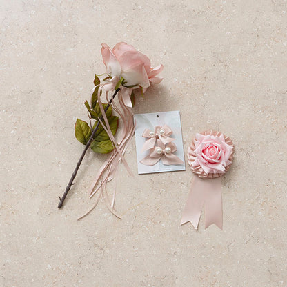 Ribbon Satin Deluxe Double Faced Rose Gold (6mmx25m)