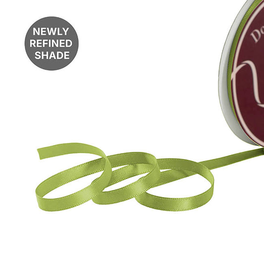 Ribbon Satin Deluxe Double Faced Sage (6mmx91m)