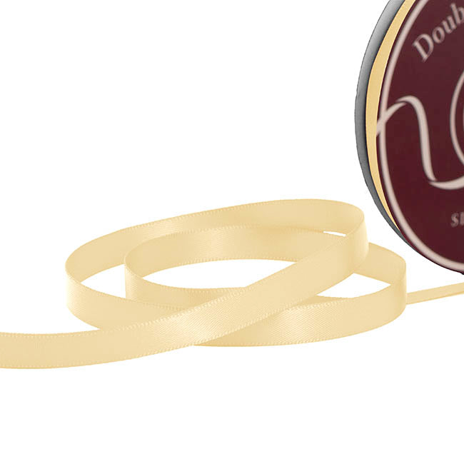 Ribbon Satin Deluxe Double Faced Butter Neutral (10mmx30m)