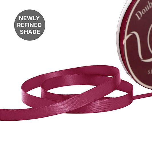 Ribbon Satin Deluxe Double Faced Burgundy (10mmx30m)