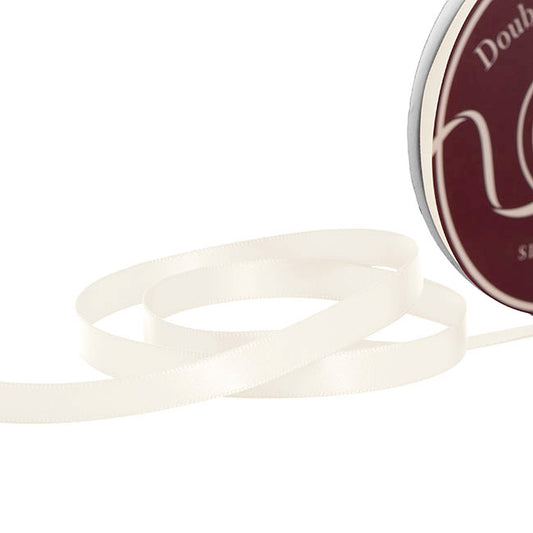 Ribbon Satin Deluxe Double Faced Bridal White (10mmx30m)