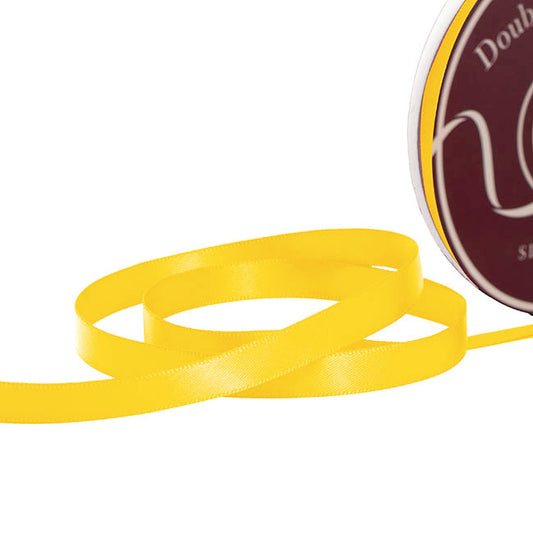Ribbon Satin Deluxe Double Faced Mid Yellow (10mmx30m)