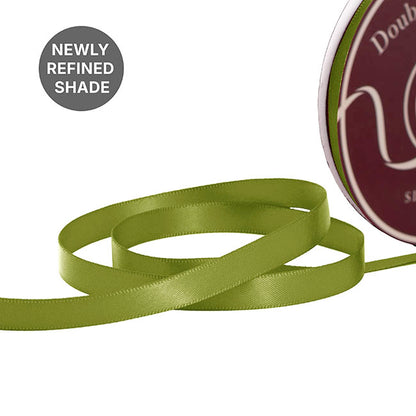 Ribbon Satin Deluxe Double Faced Olive (10mmx30m)
