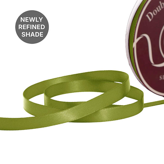 Ribbon Satin Deluxe Double Faced Olive (10mmx30m)