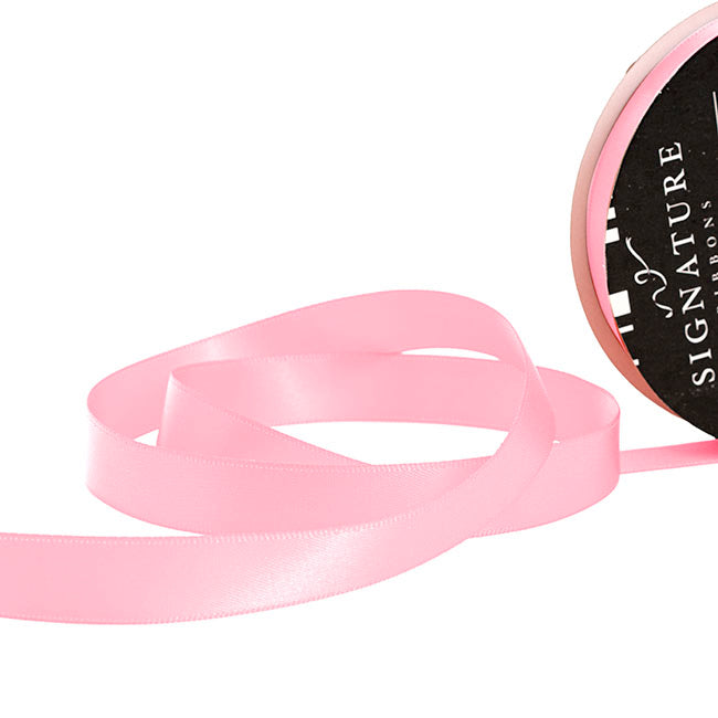 Ribbon Satin Deluxe Double Faced Mid Pink (15mmx25m)