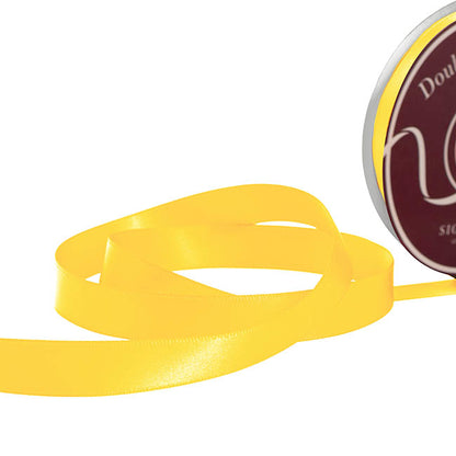 Ribbon Satin Deluxe Double Faced Mid Yellow (15mmx30m)