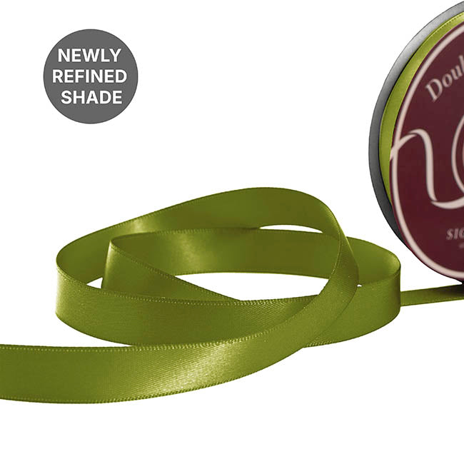 Odden Ribbon Ribbon Satin Deluxe Double Faced Olive (15mmx30m) – Koch & Co Pty Ltd