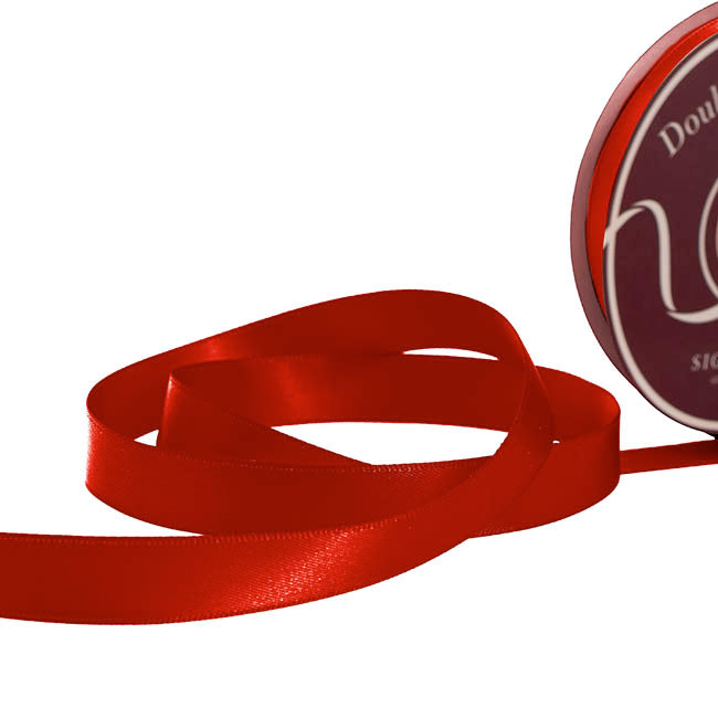 Ribbon Satin Deluxe Double Faced Rouge Red (15mmx25m)