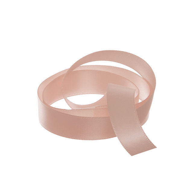 Ribbon Satin Deluxe Double Faced Rose Gold (15mmx25m)