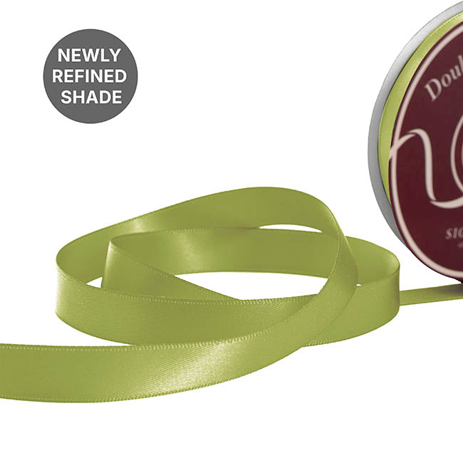 Ribbon Satin Deluxe Double Faced Sage (15mmx30m)