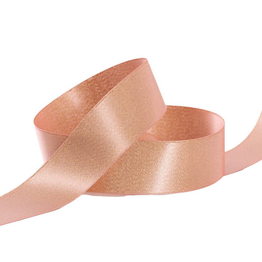 Ribbon Double Face Satin Shimmer Soft Pink (38mmx20m)