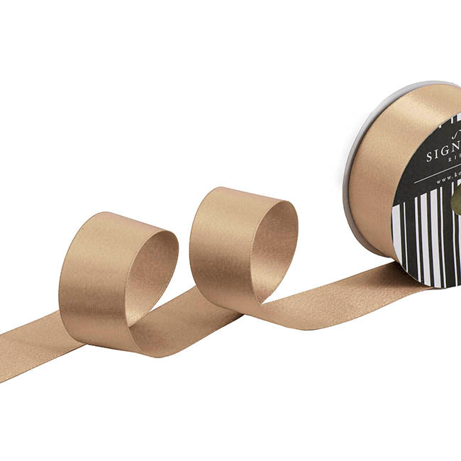 Ribbon Double Face Satin Shimmer Champagne (38mmx20m)