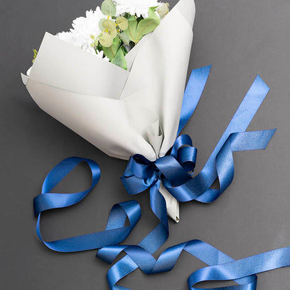 Ribbon Double Face Satin Shimmer Navy Blue (38mmx20m)