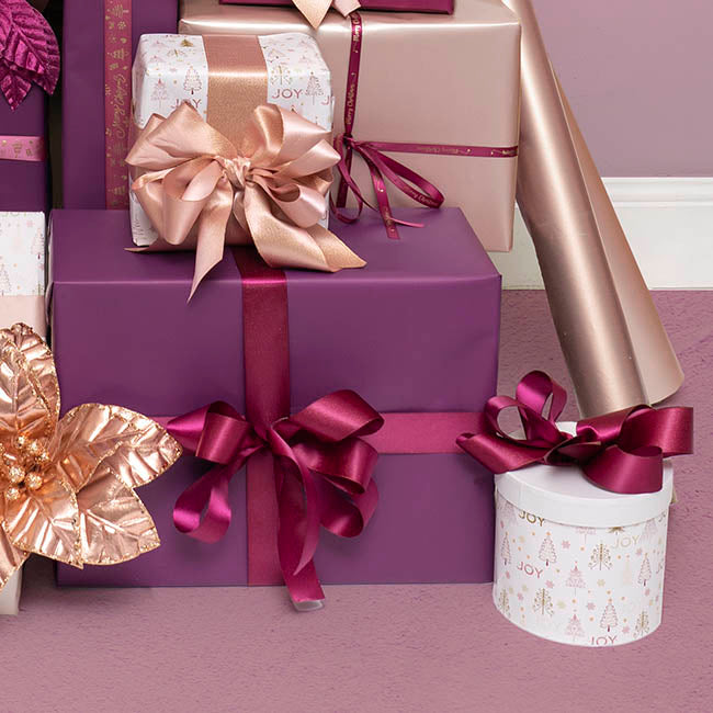 Ribbon Double Face Satin Shimmer Plum (38mmx20m)