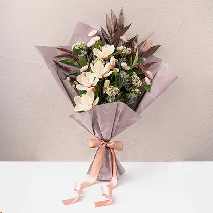 Ribbon Double Face Satin Shimmer Rose Gold (50mmx20m)