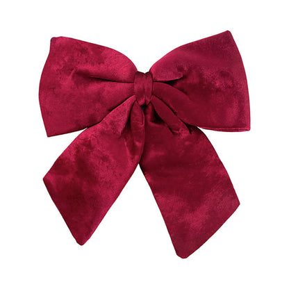 Signature Velour Mini Tree Topper Bow Burgundy (50Wx50cm)