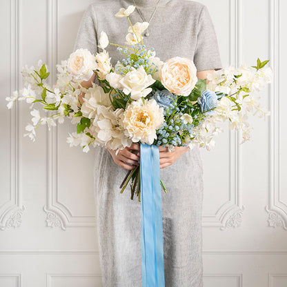 Ribbon Satin Deluxe Double Faced Sky Blue (25mmx25m)