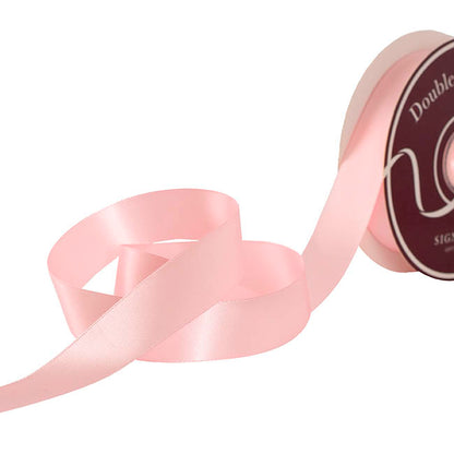 Ribbon Satin Deluxe Double Faced Baby Pink (25mmx30m)