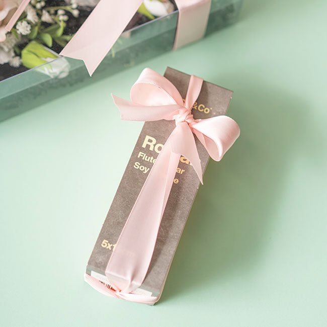 Ribbon Satin Deluxe Double Faced Baby Pink (25mmx25m)