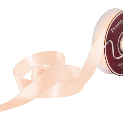 Ribbon Satin Deluxe Double Faced Champagne (25mmx30m)