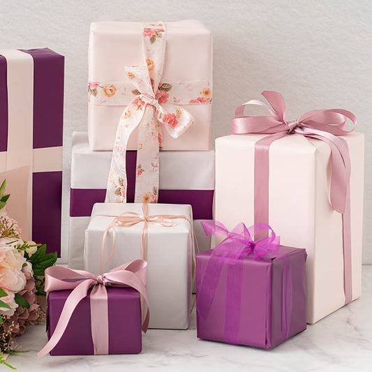 Ribbon Satin Deluxe Double Faced Dusk (25mmx25m)