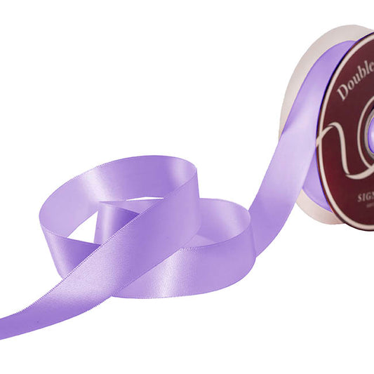Ribbon Satin Deluxe Double Faced Light Purple (25mmx30m)