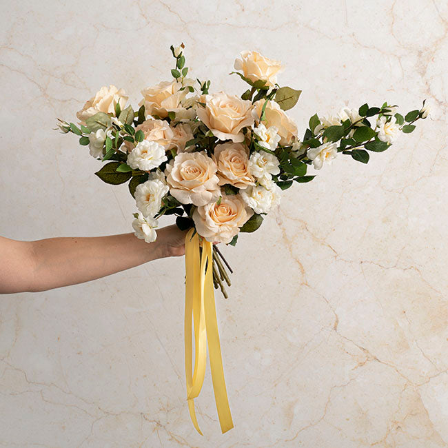 Ribbon Satin Deluxe Double Faced Mid Yellow (25mmx25m)