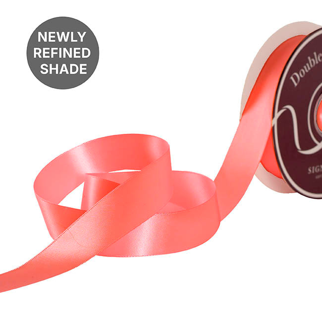 Ribbon Satin Deluxe Double Faced Watermelon (25mmx30m)