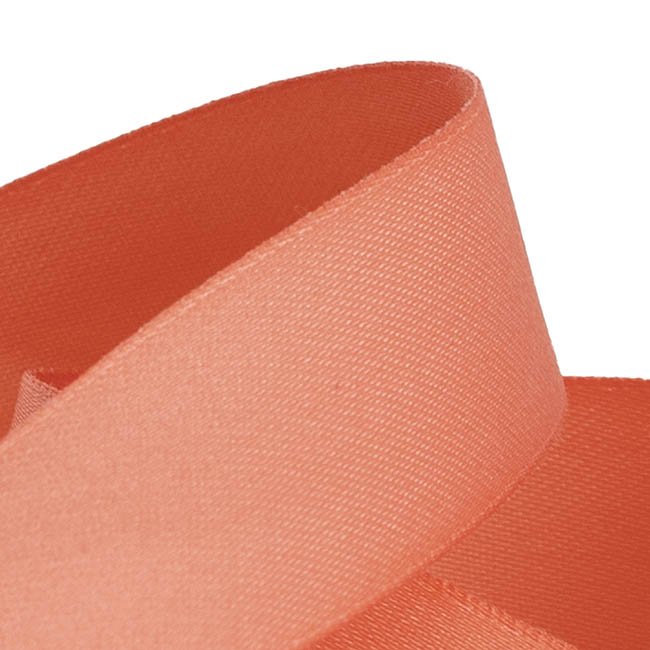 Cotton Ribbon Recycled rPET Material Pink Coral (25mmx25m)