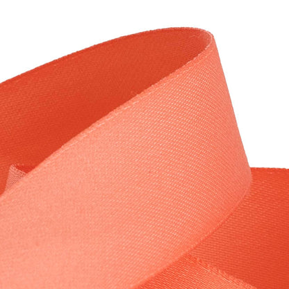 Cotton Ribbon Recycled rPET Material Pink Coral (25mmx25m)