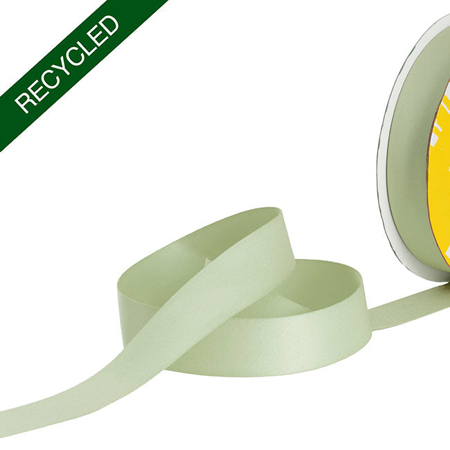 Cotton Ribbon Recycled rPET Material Deep Sage (25mmx25m)